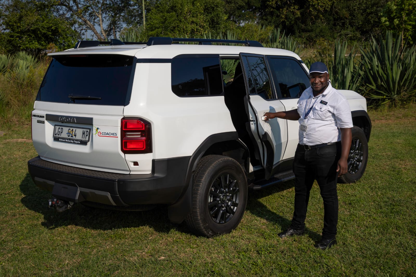 Toyota Land Cruiser with professional driver